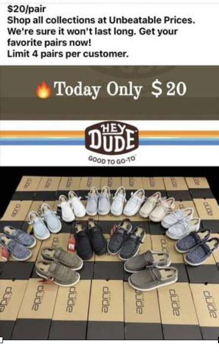 hey dude shoes fake website|hey dude reviews scam.